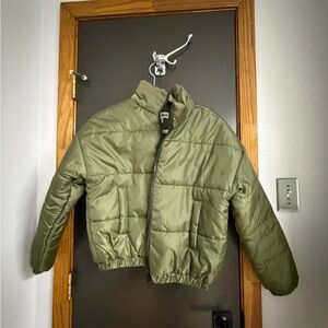 Abound Kids Olive Green Puffer Jacket